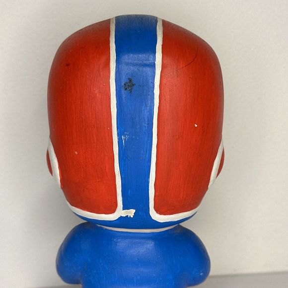 Vintage Football Player‎ Ceramic ￼ Figurine #5 Red And Blue 1970’s - Picture 8 of 10